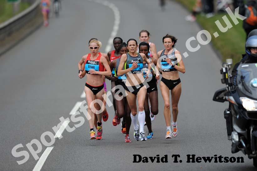 Gemma Steel and Jo Pavey lead the 2012 BUPA GNR.